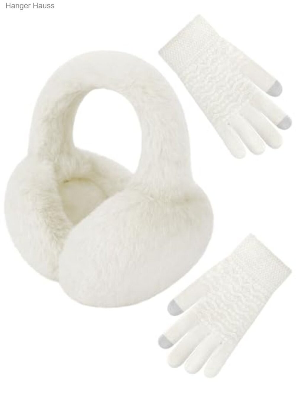 Faux Fur Foldable Winter Earmuffs Warm Fluffy Ear Warmer for Cold Weather